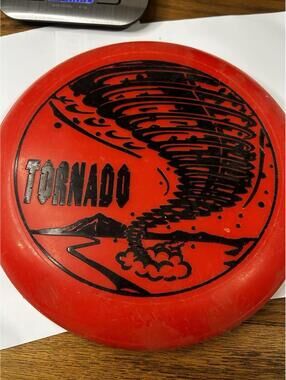 Imperial Vintage Tornado Frisbee 1993  Red Black 9 inch Flying Disc